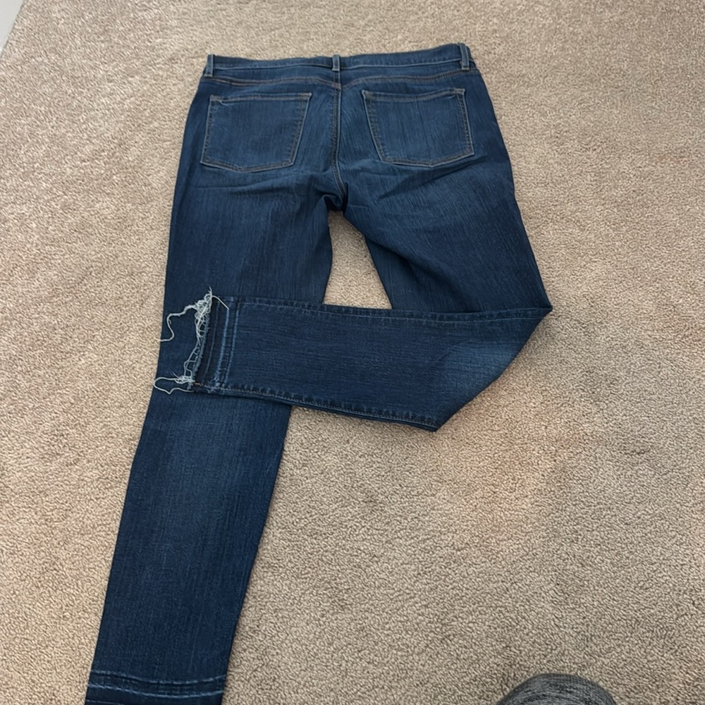 Loft Skinny High Rise Button Jean - Picture 5 of 7